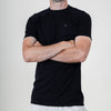 Lub marl Knit Seamless Crew Neck T-Shirt - Jet Black