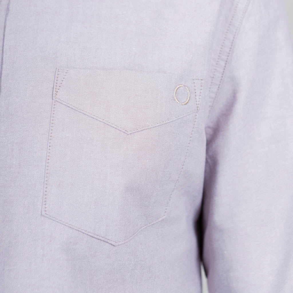 Lundie Cotton Oxford Long Sleeve Shirt - Birch