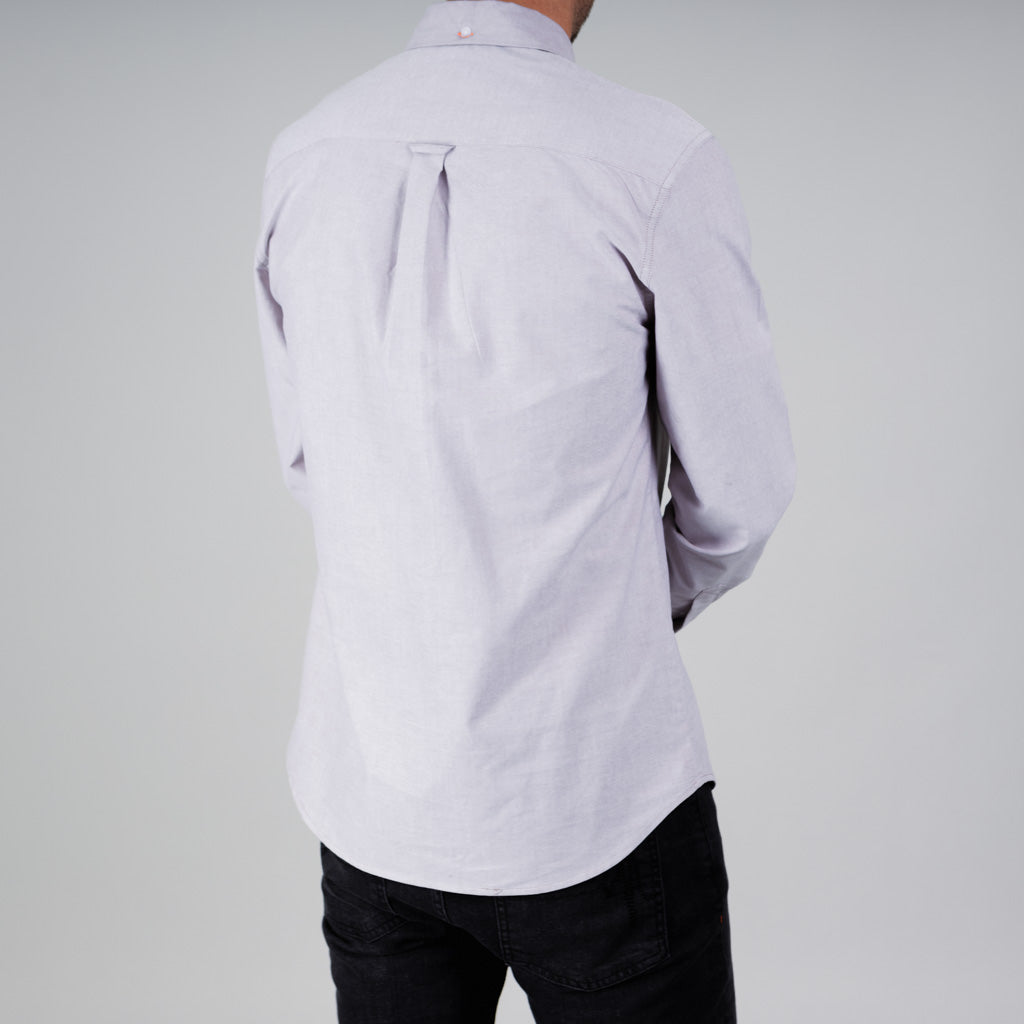 Lundie Cotton Oxford Long Sleeve Shirt - Birch