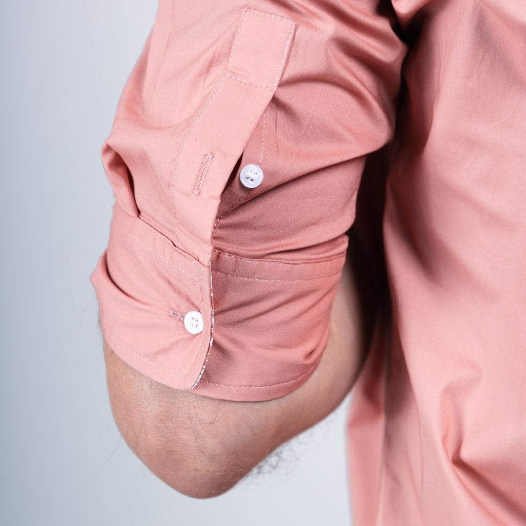 Mill Cotton Half Sleeve Shirt - Lotus
