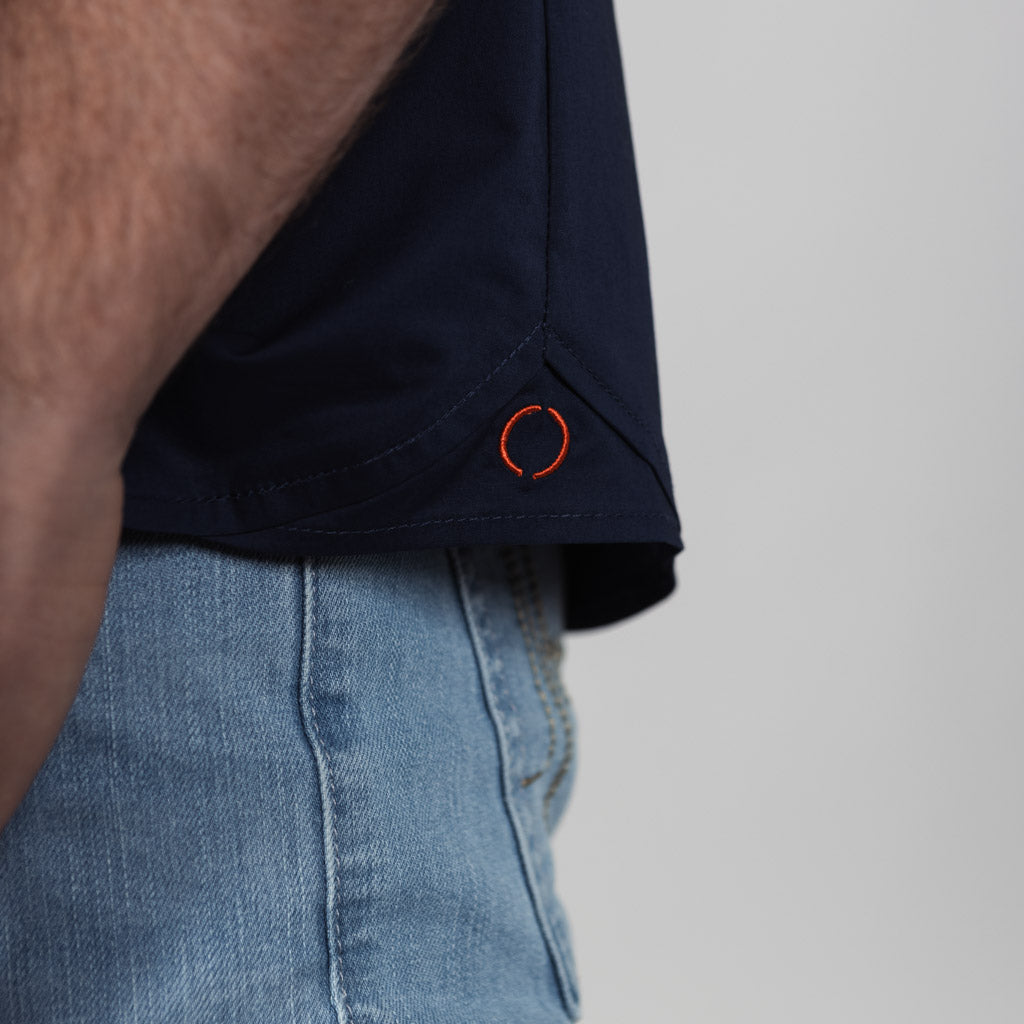 Mill Cotton Half Sleeve Shirt - Medieval Blue