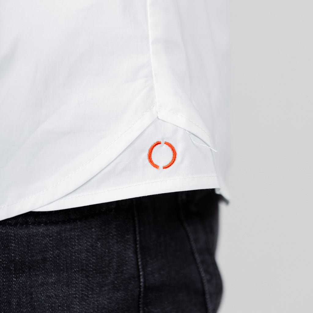 Mill Cotton Half Sleeve Shirt - Optic White