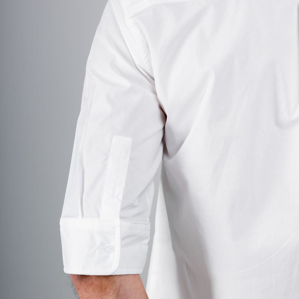 Mill Cotton Half Sleeve Shirt - Optic White