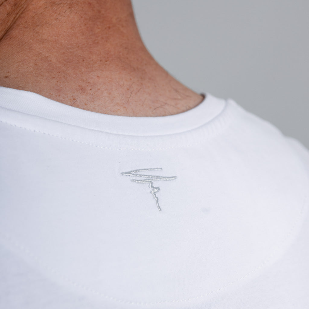 Morar Print Pocket T-Shirt - Optic White