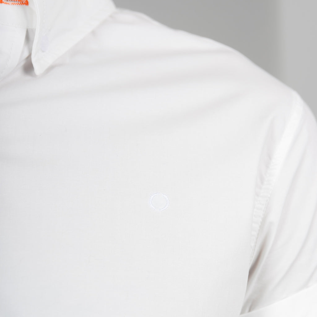 Nant Cotton Short Sleeve Shirt - Optic White