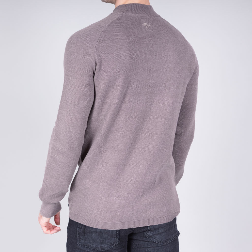 Palm Merino Blend Turtle Neck Knit - Ginger Snap