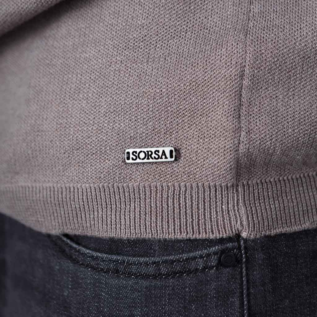 Palm Merino Blend Turtle Neck Knit - Ginger Snap