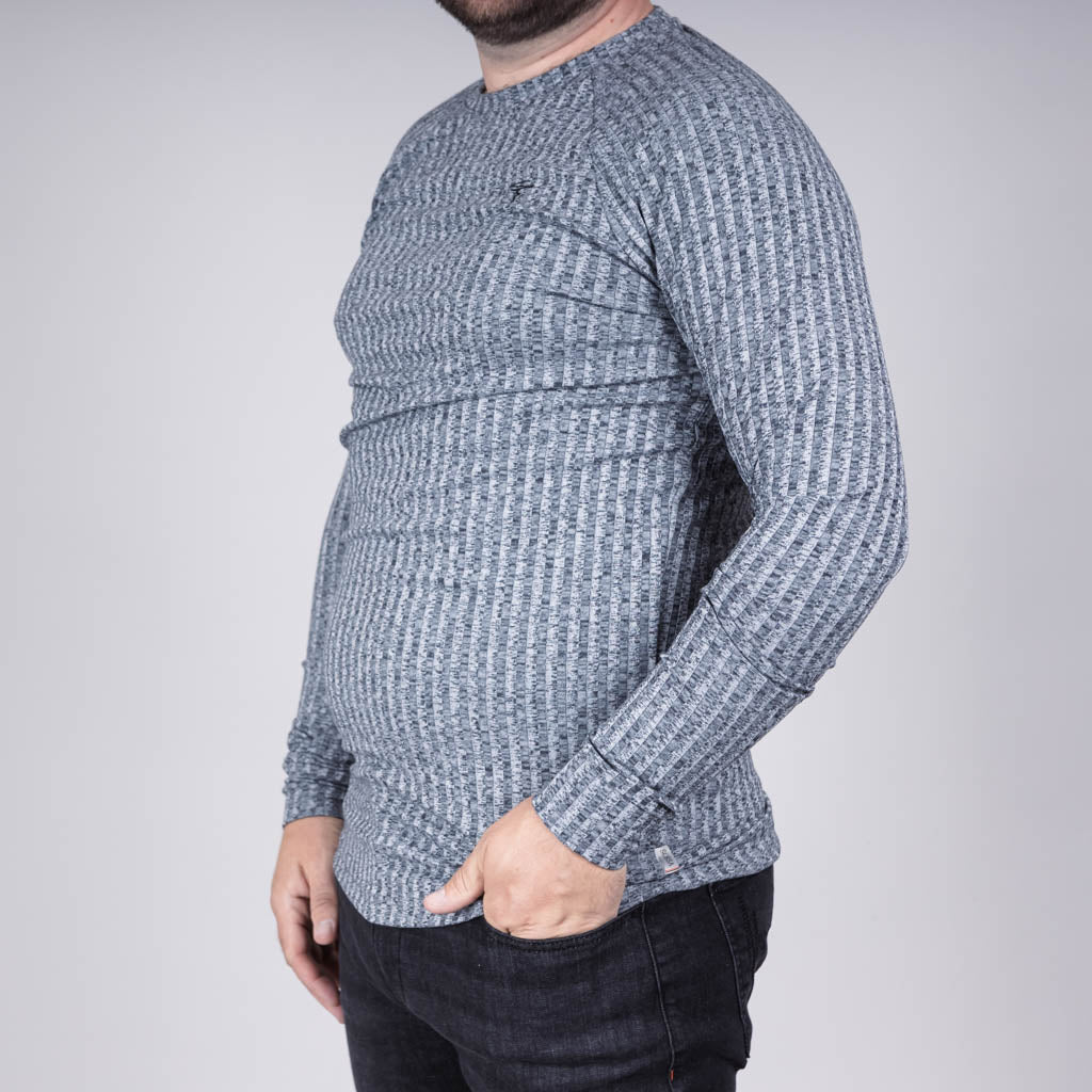 Rannoch Twisted Marl Rib Raglan Long Sleeve T-Shirt