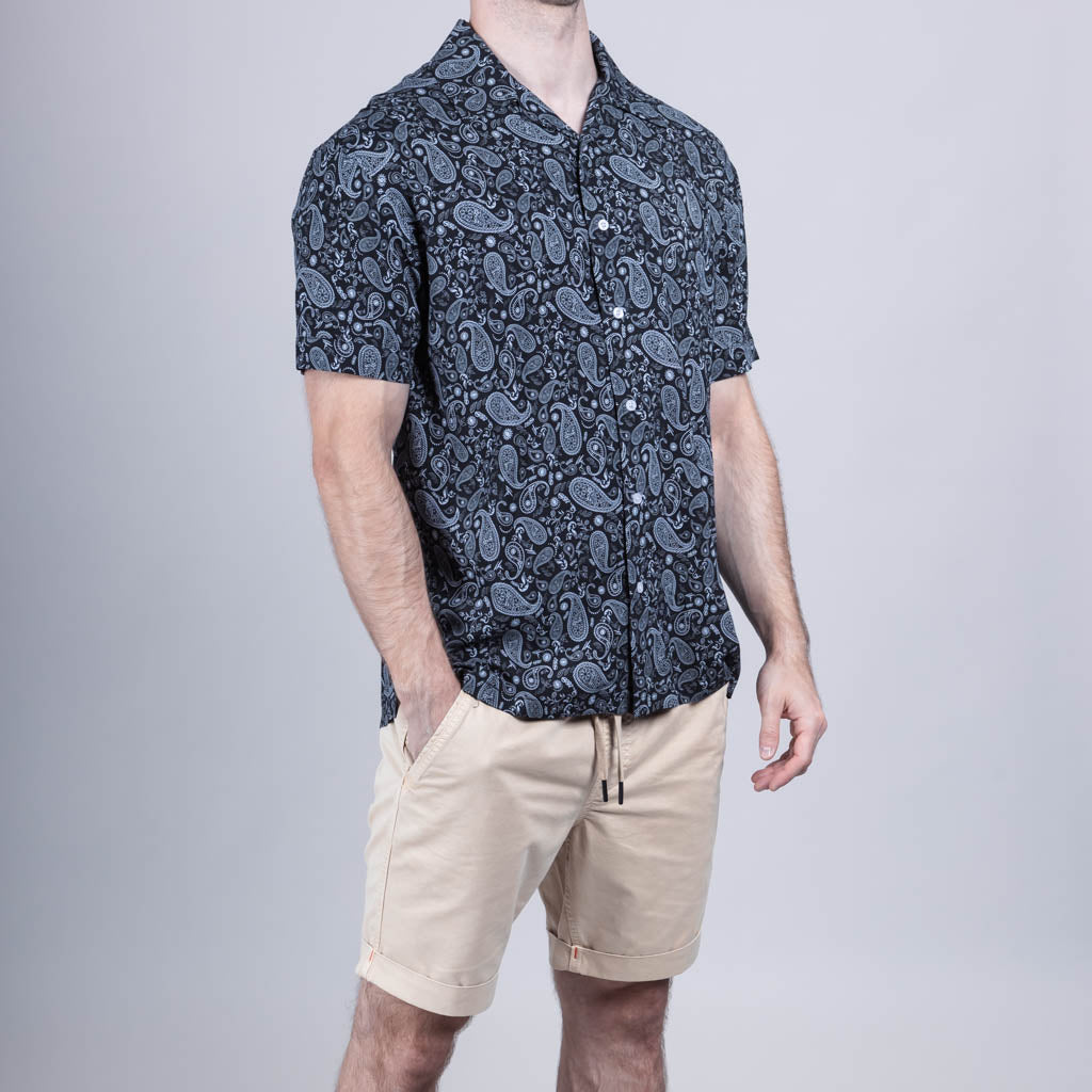 Ronald Resort Shirt - Jet Black