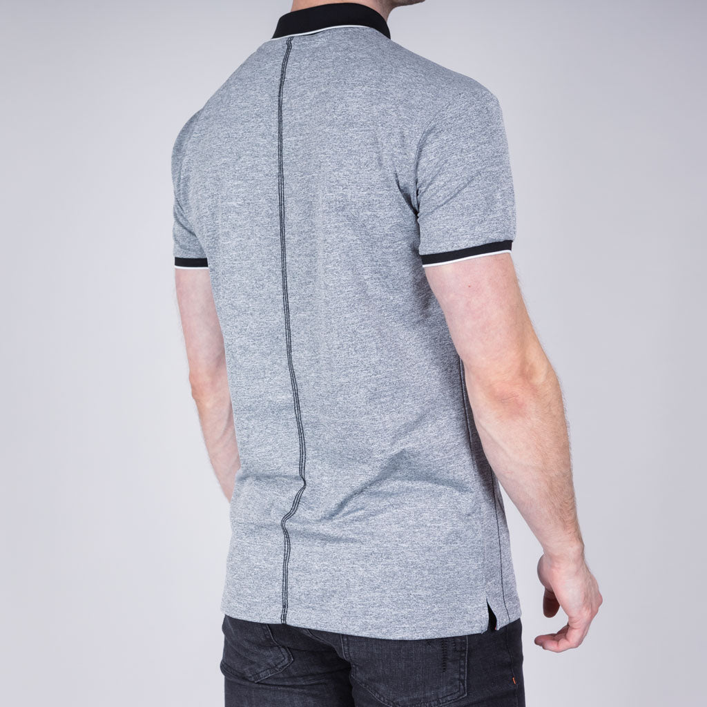 Roy Birdseye Jersey Polo Shirt - Silver Birdseye