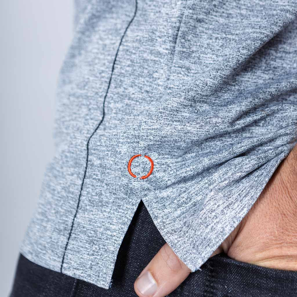 Roy Birdseye Jersey Polo Shirt - Silver Birdseye