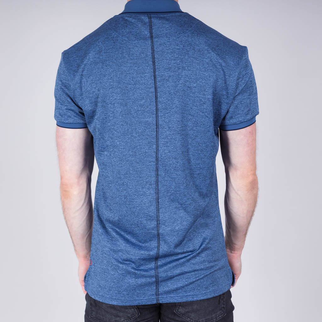 Roy Birdseye Jersey Polo Shirt - Sky Birdseye