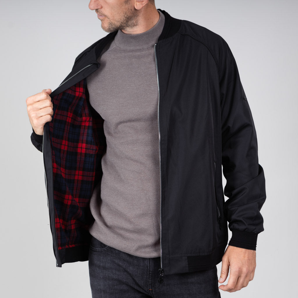 Rumsdale Lightweight Harrington Jacket - Jet Black