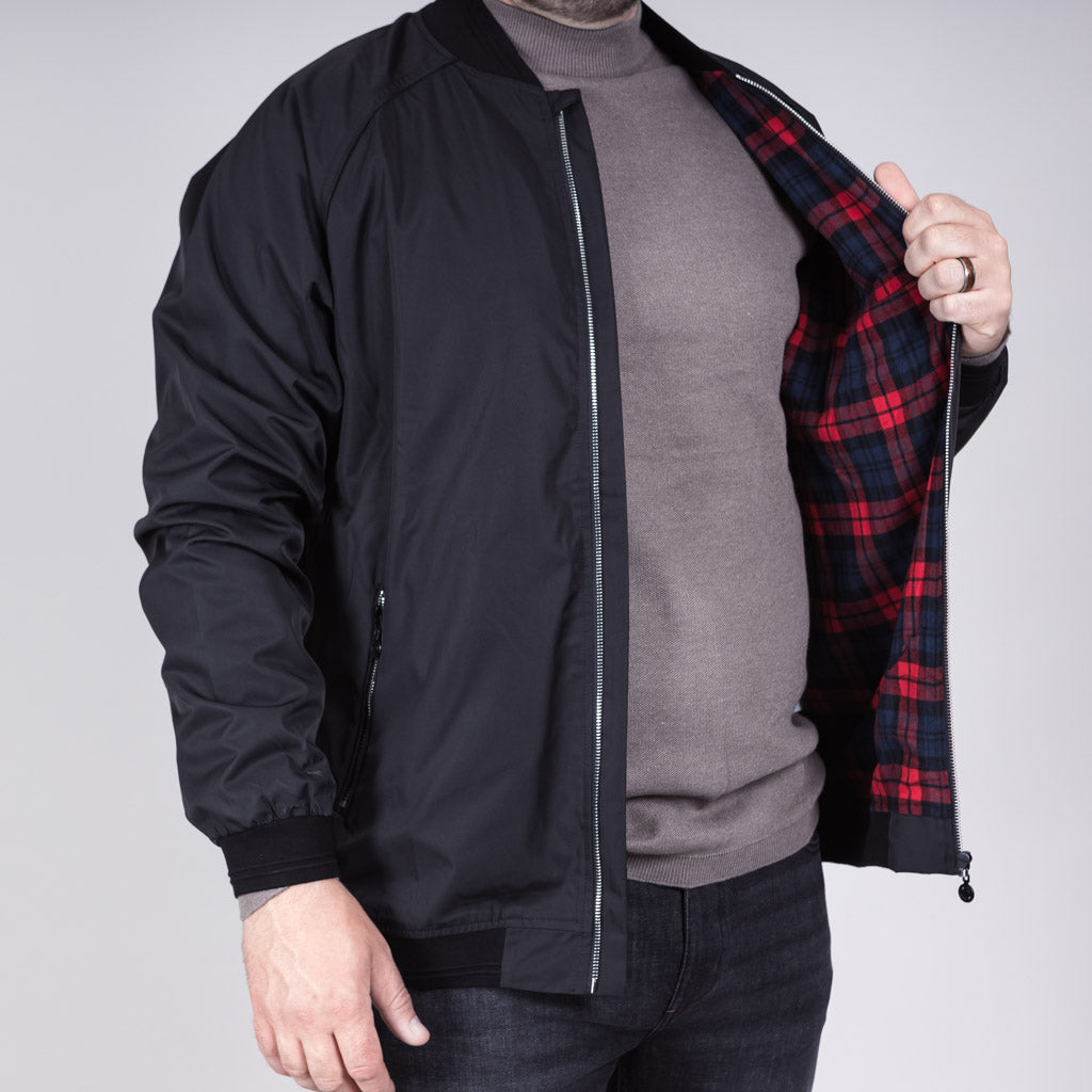 Rumsdale Lightweight Harrington Jacket - Jet Black