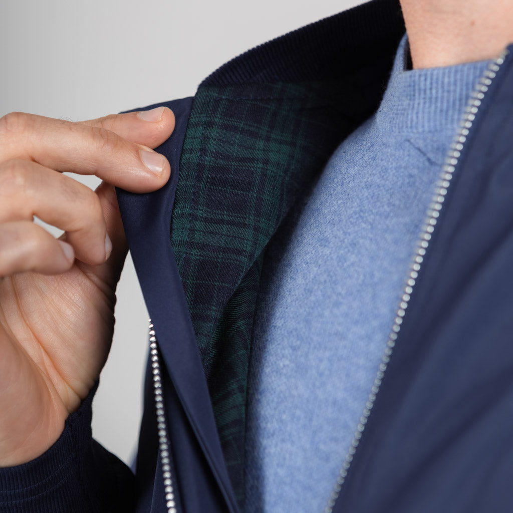 Rumsdale Lightweight Harrington Jacket - Medieval Blue