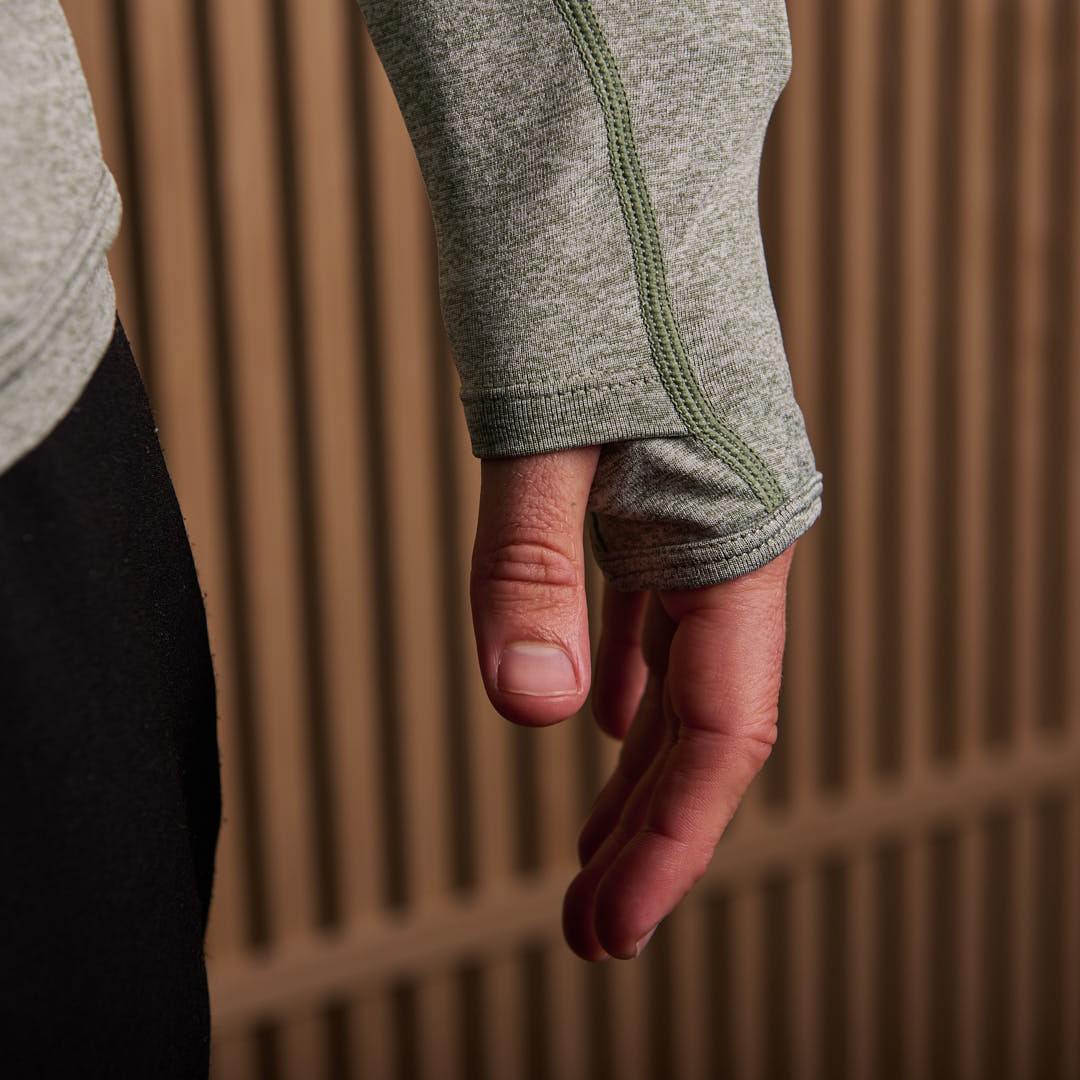 Seamless Full Zip Green