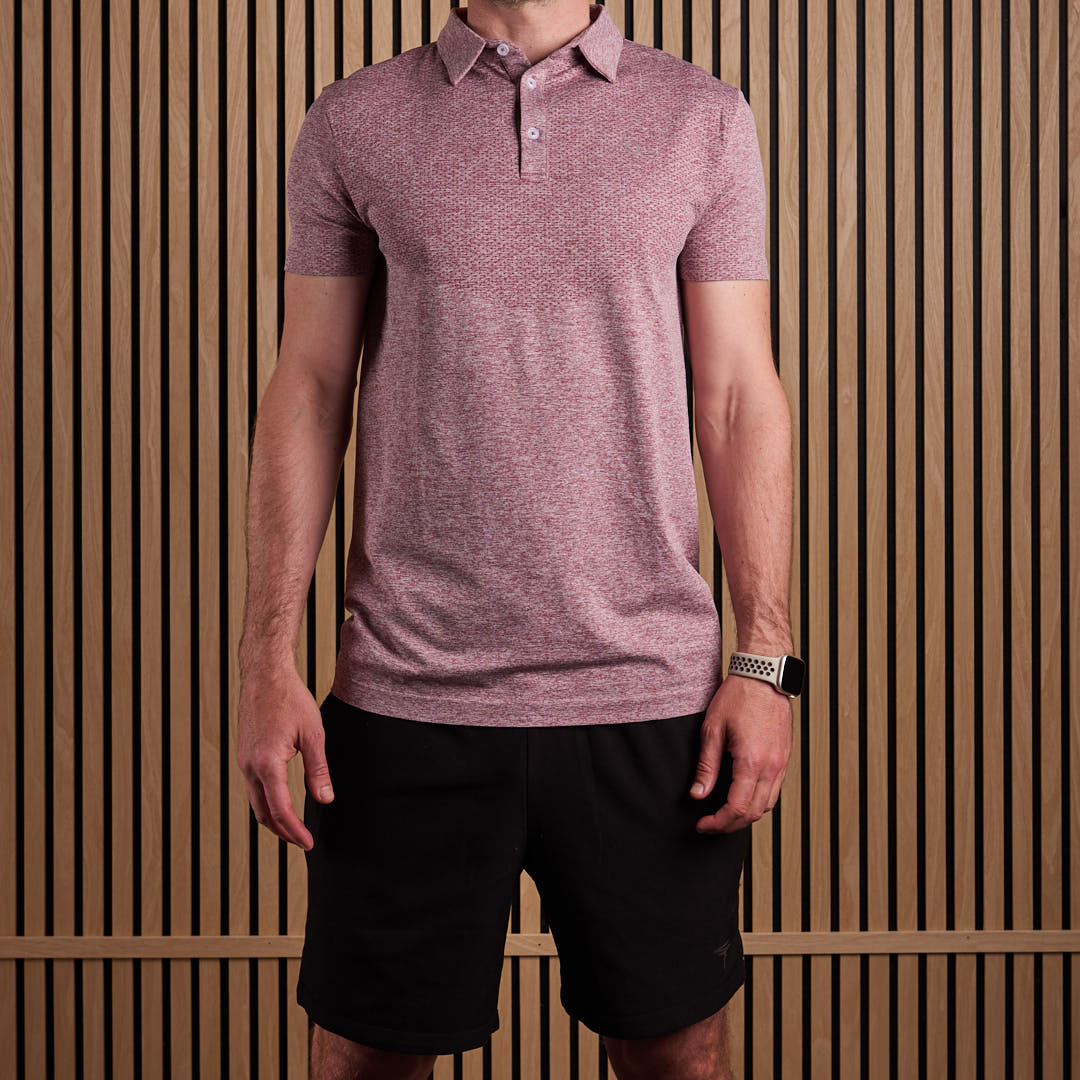 Seamless Polo Shirt Red