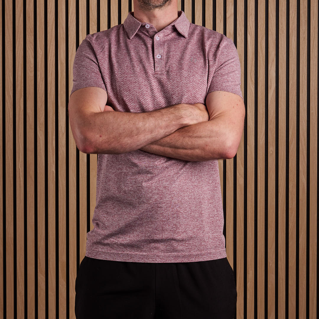 Seamless Polo Shirt Red