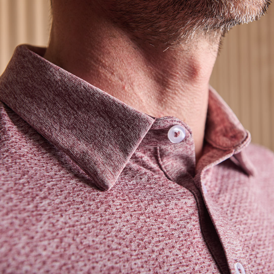 Seamless Polo Shirt Red
