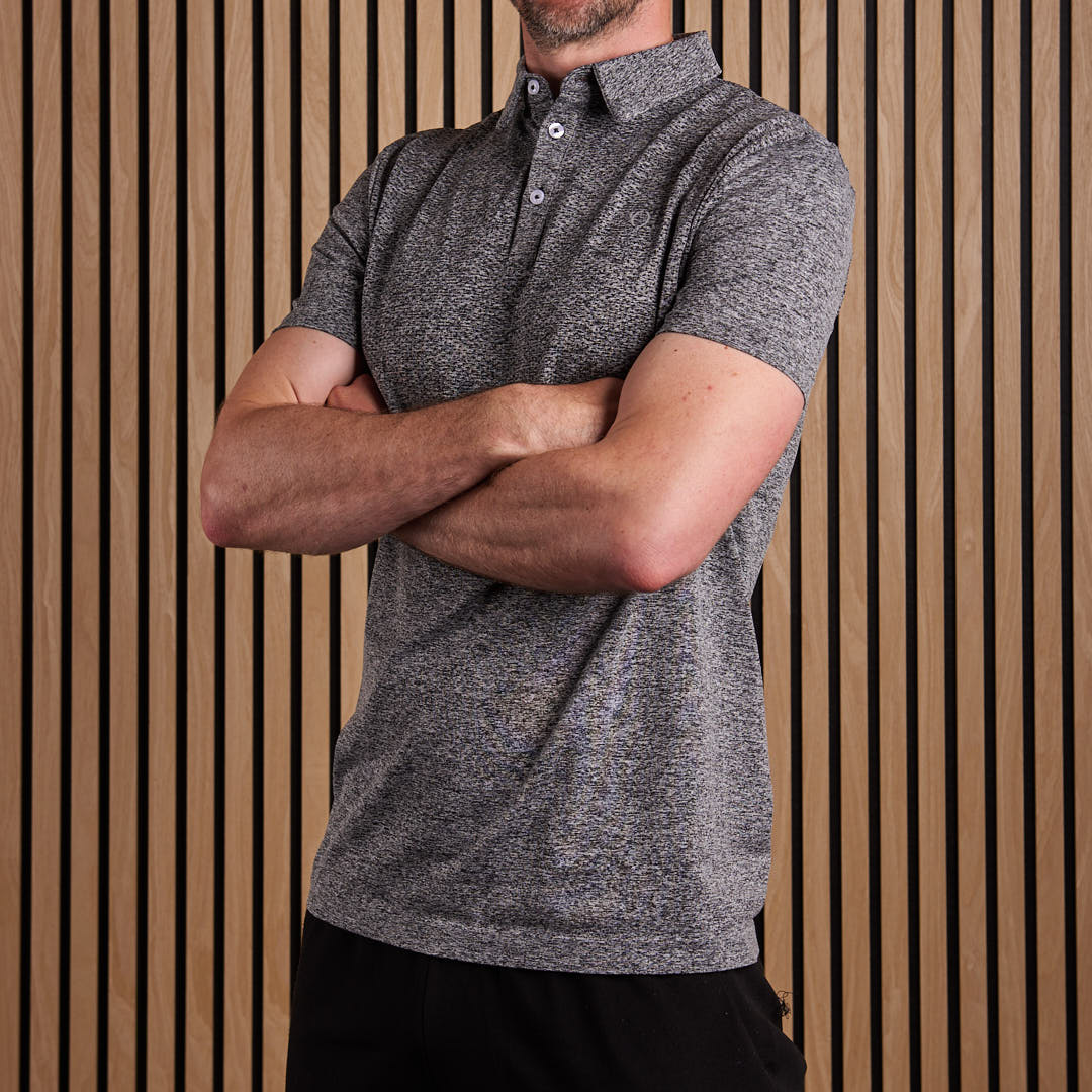 Seamless Polo Shirt Black