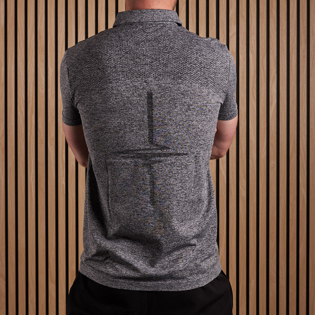 Seamless Polo Shirt Black