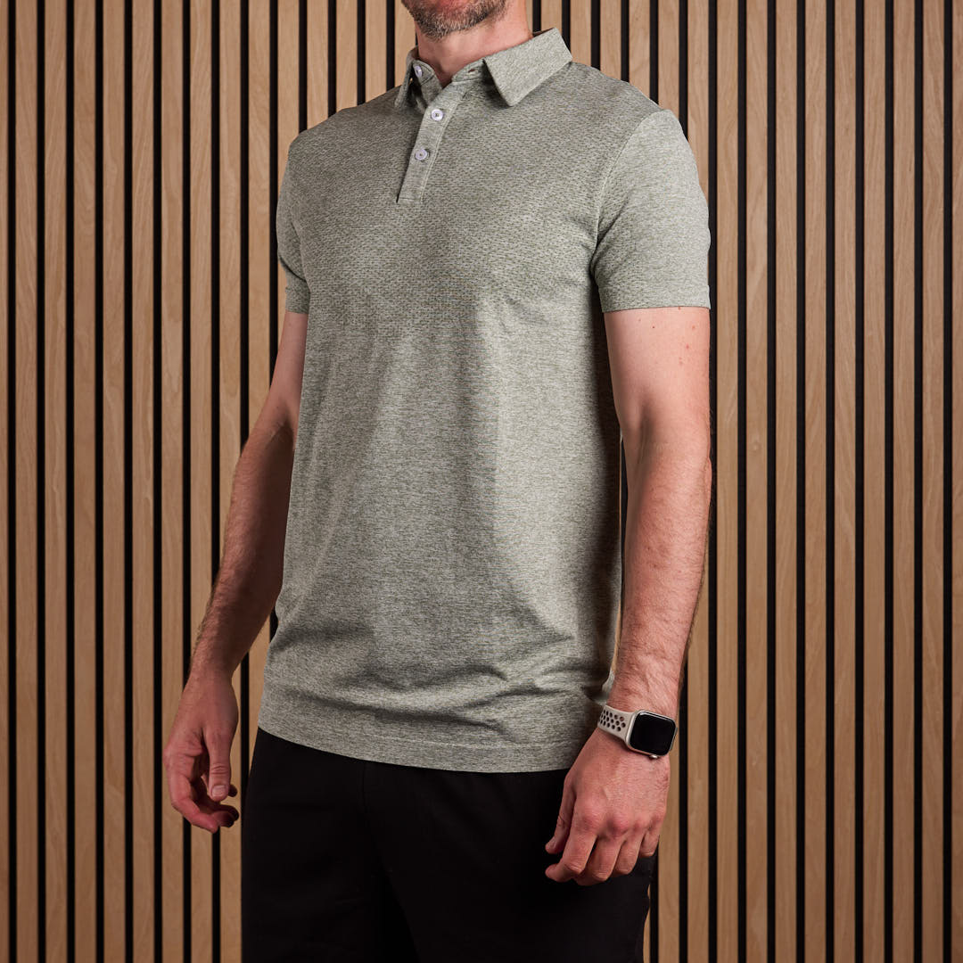 Seamless Polo Shirt Green