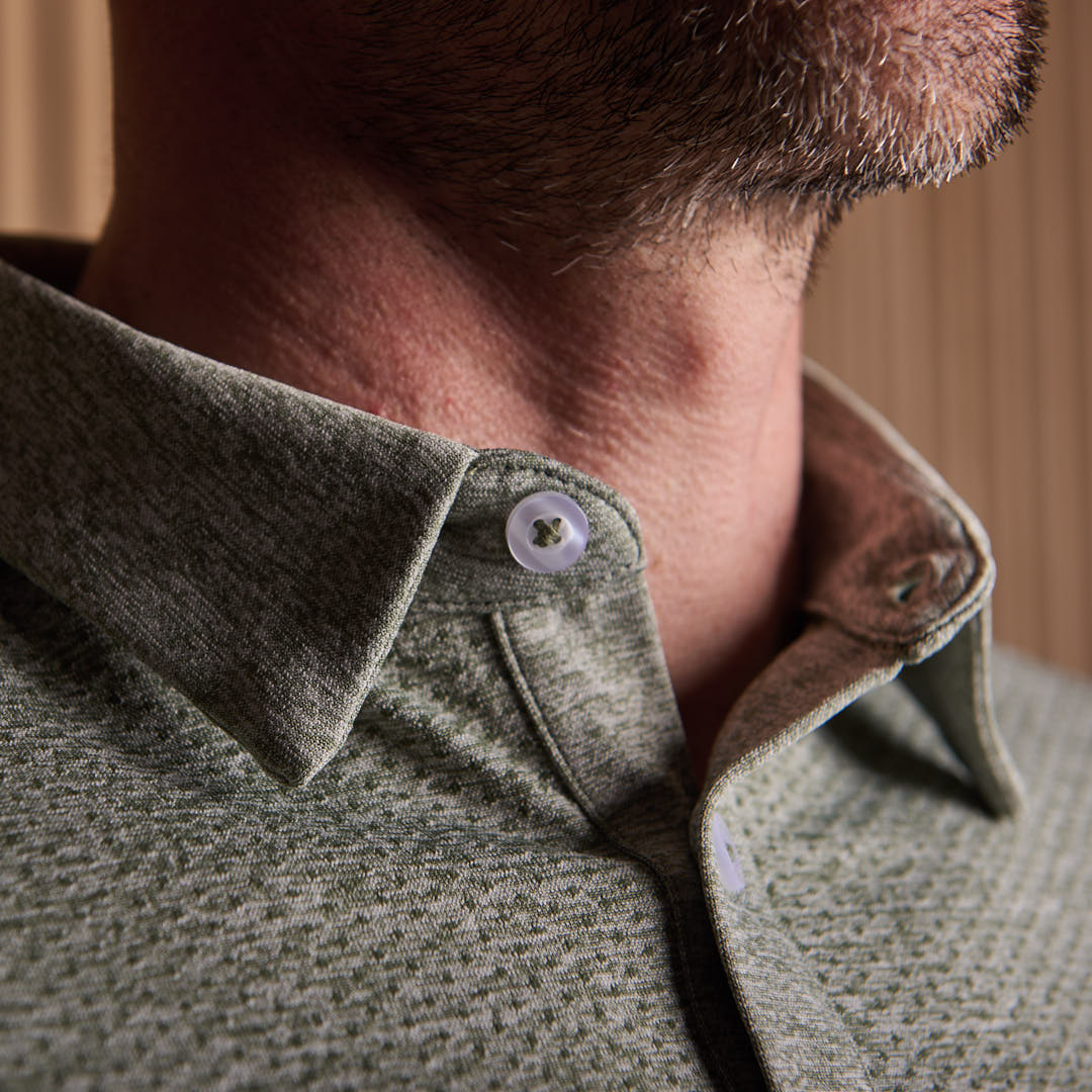 Seamless Polo Shirt Green