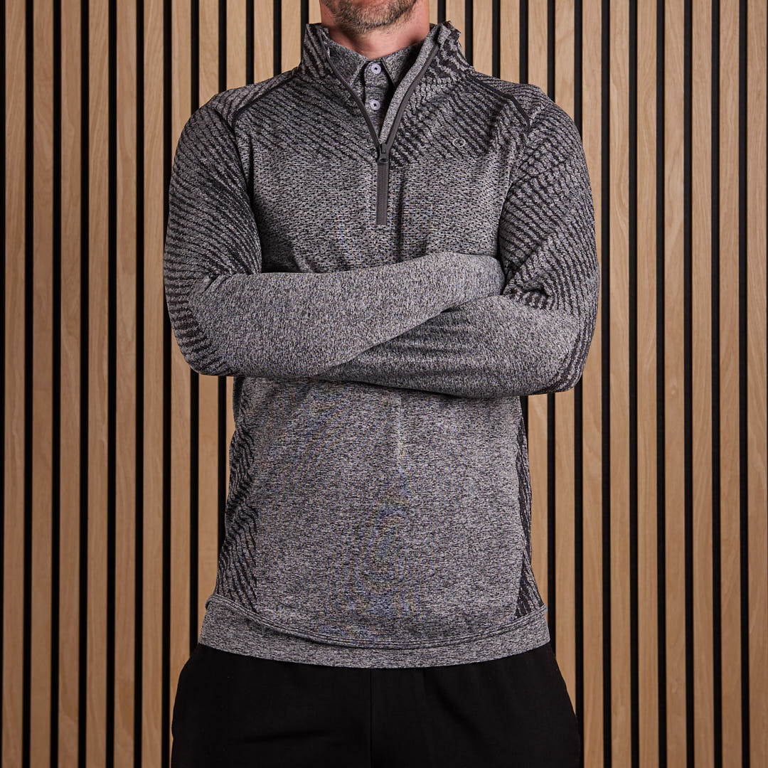 Seamless Quarter Zip Black