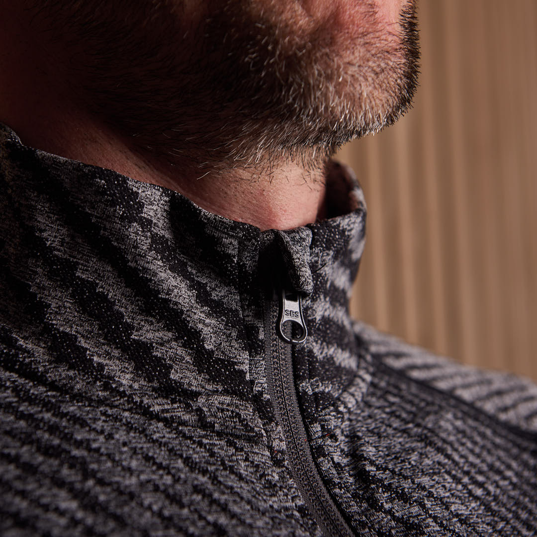 Seamless Quarter Zip Black