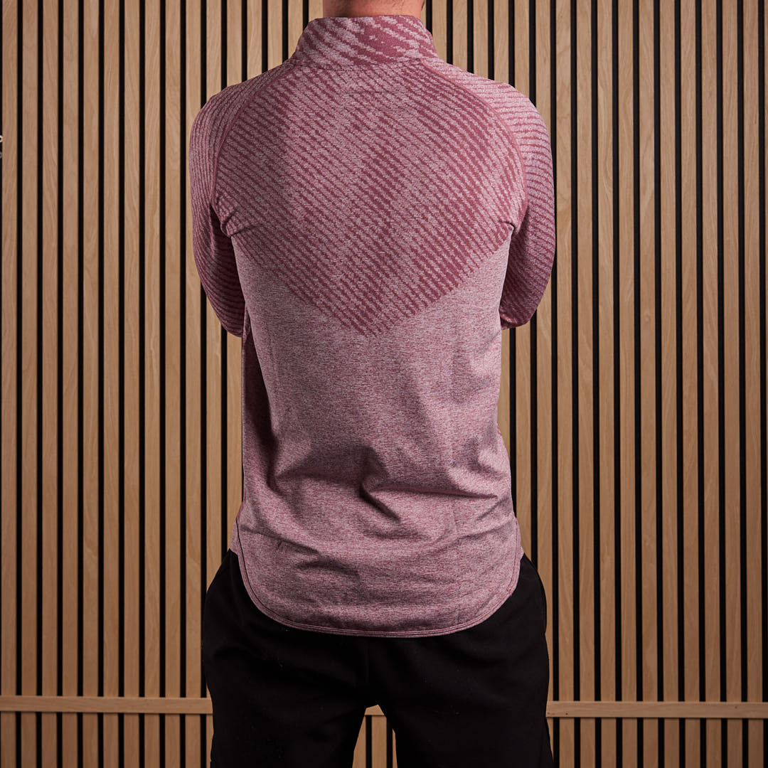 Seamless Quarter Zip Red