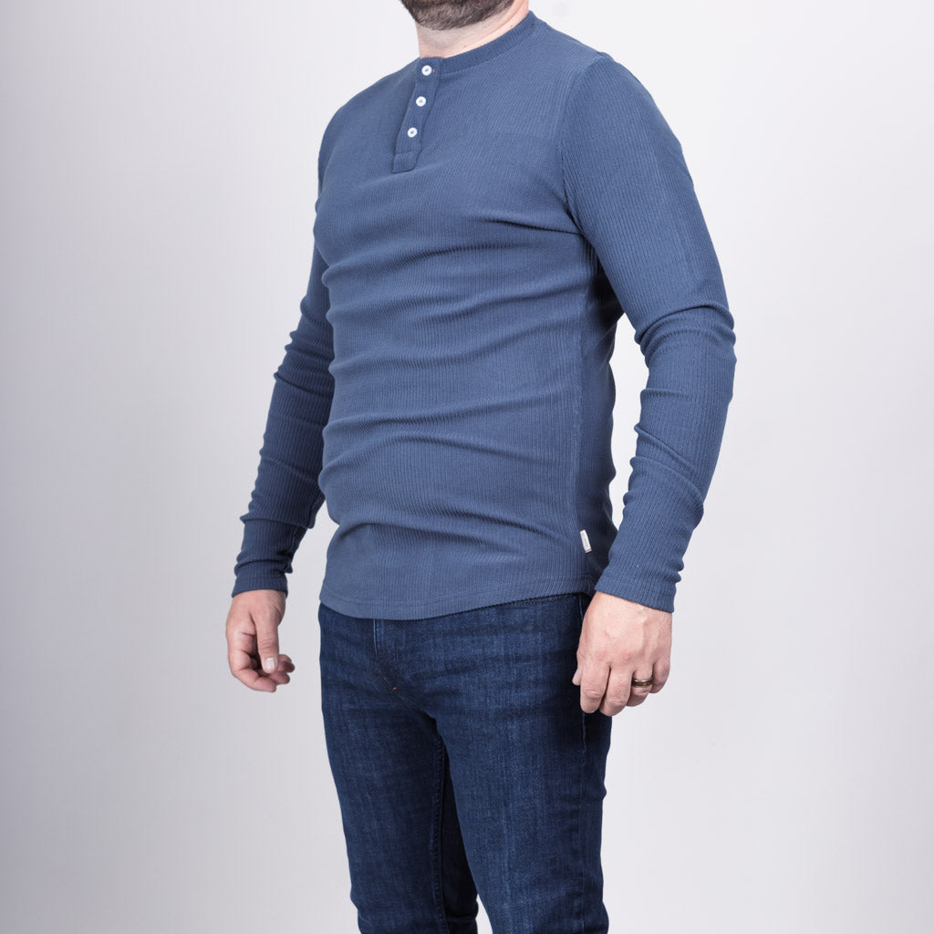 Shiel Twisted Marl Ribbed Long Sleeve T-Shirt