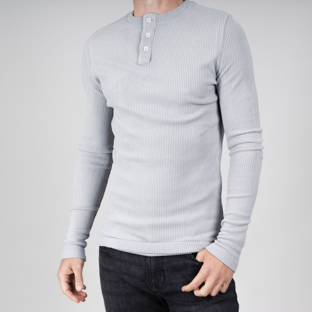 Shiel Twisted Marl Ribbed Long Sleeve T-Shirt