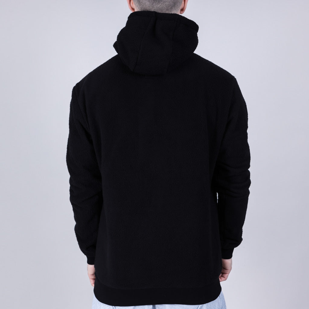 Skerrow Borg Fleece Hoodie - Jet Black