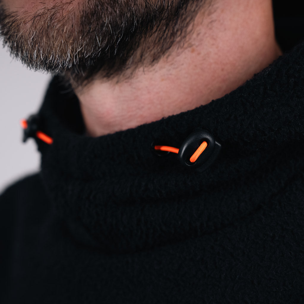 Skerrow Borg Fleece Hoodie - Jet Black