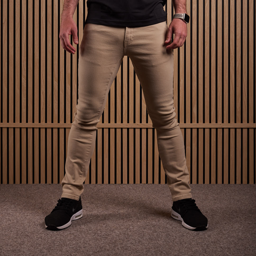 Torridon Stretch Skinny Denim Jeans Beige
