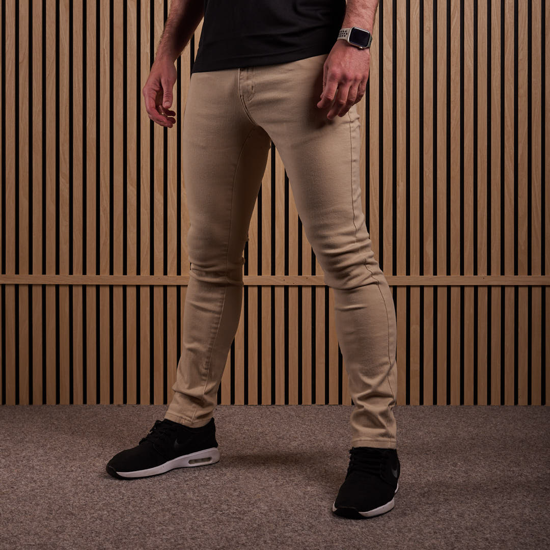 Torridon Stretch Skinny Denim Jeans Beige
