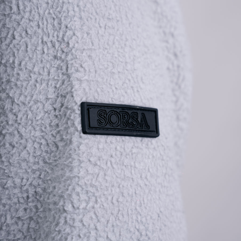 Skyline Funnel Neck Zipper Fleece - Grey Marl