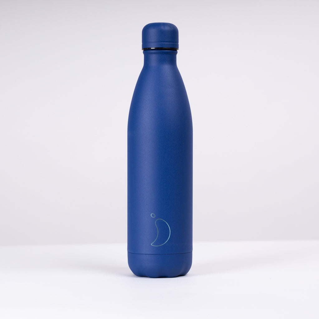 Sorsa x Chillys Insulated Screw Cap bottle (750ml) - Matte Blue