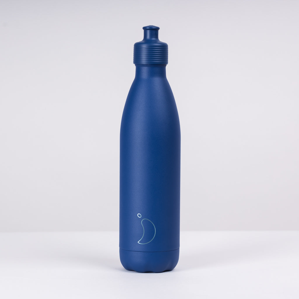 Sorsa x Chillys Insulated Sports Cap bottle (750ml) - Matte Blue