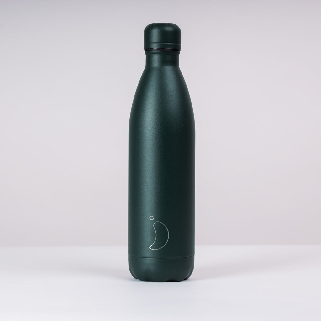 Sorsa x Chillys Insulated Screw Cap bottle (750ml) - Matte Green