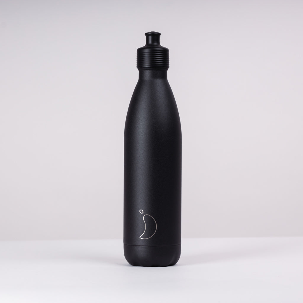 Sorsa x Chillys Insulated Sports Cap bottle (750ml) - Jet Black