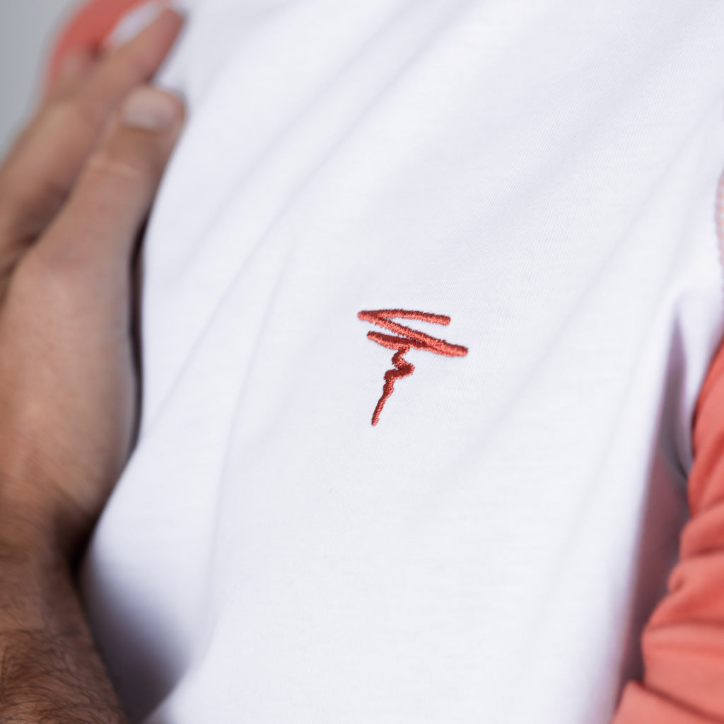 Spallander Raglan Half Sleeve T-Shirt - Optic White