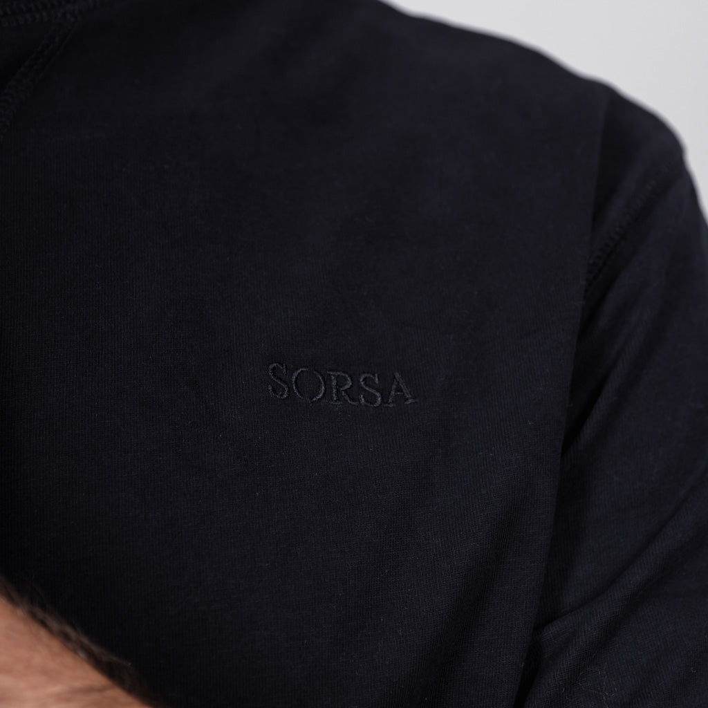 Strathy Half Sleeve T-Shirt - Jet Black