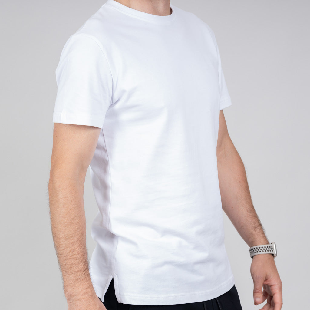 Tay Jersey Split Hem Crew Neck T-Shirt