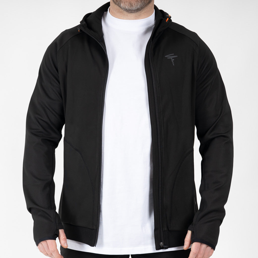 Walton Technical Hooded Zipper Black
