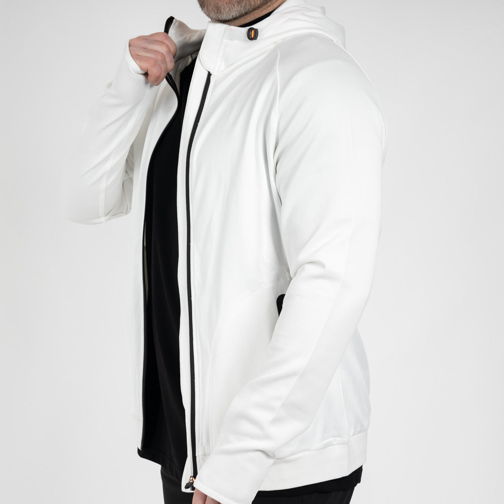 Walton Technical Hooded Zipper White