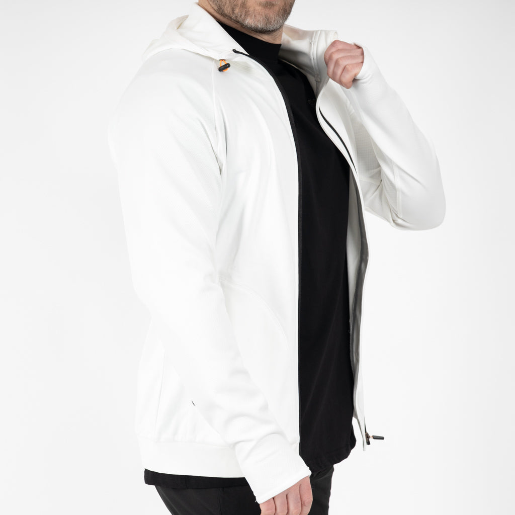 Walton Technical Hooded Zipper White