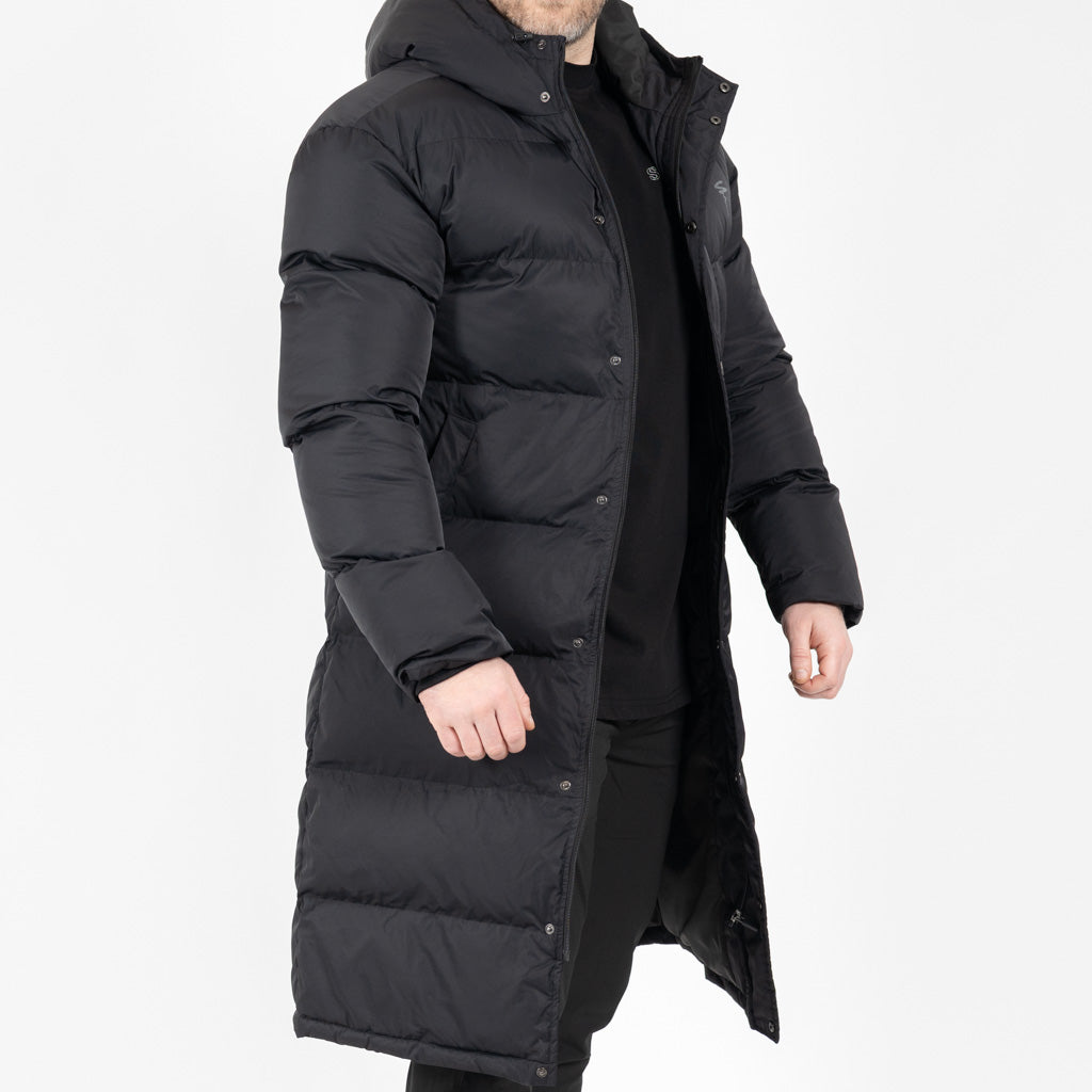 Balmoral Long Down-Filled Puffer Jacket Black