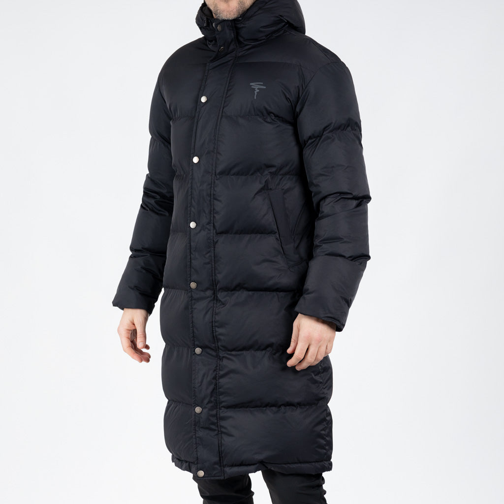 Balmoral Long Down-Filled Puffer Jacket Black