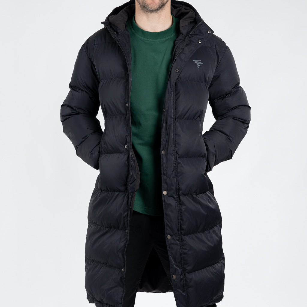 Balmoral Long Down-Filled Puffer Jacket Black